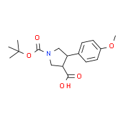 (3S,4R)-1-(tert-butoxycarbonyl)-4-(4-methoxyphenyl)pyrrolidine-3-carboxylicacid 1269260-00-5